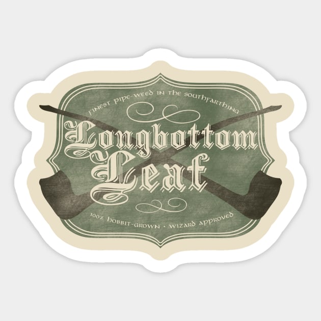 longbottom leaf Sticker by jerbing